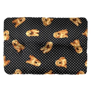 Pet Sense Labby Dots Kutya Szőnyeg - 50x70 cm, Fekete/Kutyás