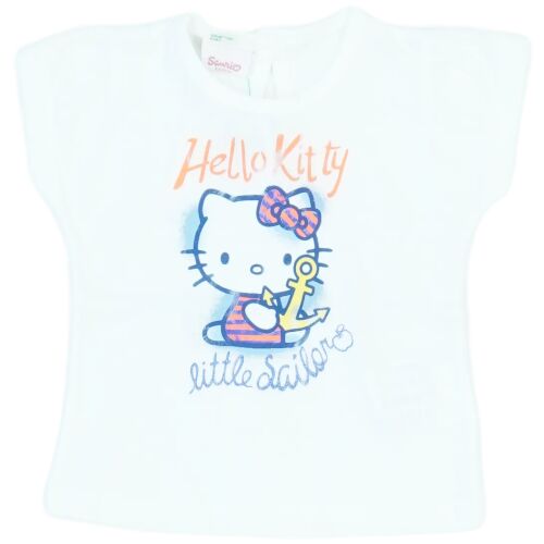 Sanrio Hello Kitty fehér lány póló, 68-as méret, elölnézet - Sanrio