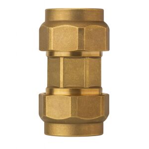 Remer - Mufă Compresie Alama 40mm - Pentru Țeavă PND, Apă și Irigații 137998563 - Fitinguri PEHD