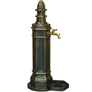 PAN-ITALIA Antik Bronz Kerti Állókút - 98cm magas, Alumínium 138234440 - Kerti kút és csap