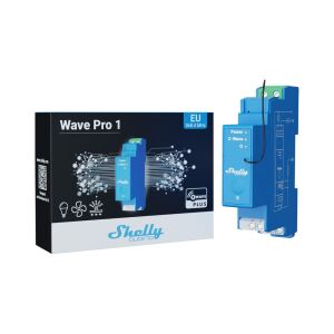 Shelly Qubino Wave PRO 1 - Z-Wave DIN-sín Okosrelé 138235620 - Shelly