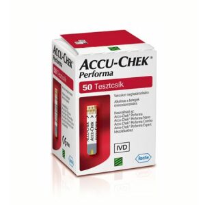 Accu-Chek Performa Vércukor Tesztcsík - 50 db 138262425 - Vércukorszint mérő