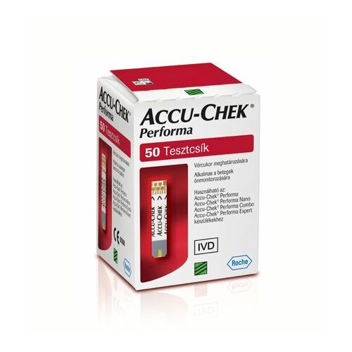 Accu-Chek Performa Vércukor Tesztcsík - 50 db