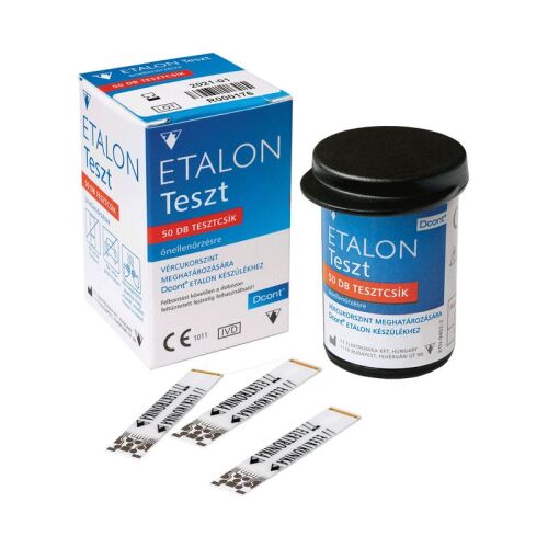 Dcont Etalon Vércukorszintmérő Tesztcsík - 50 db 138262427