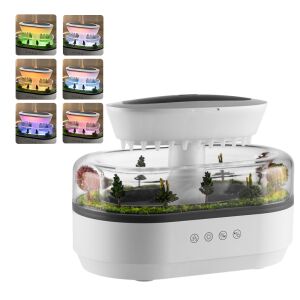 Difuzor de arome Raindrop - Umidificator, LED, Zgomot alb 138315267 - Difuzor