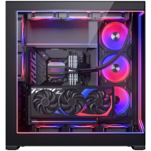 Phanteks NV9 Mini Tower PC Ház Grafikus Kártyával és RGB Világítással - Phanteks