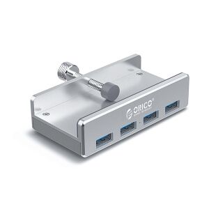 ALLNET ALL-USB3-HUB-4-CLIP hálózati csatlakozó USB 3.2 Gen 1 (3.1 Gen 1) Type-A 5000 Mbit/s Ezüst 138329984 - Orico