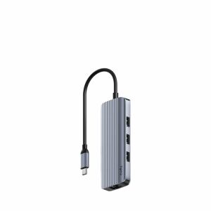 Cudy UH606 Netzwerkadapter USB 3.2 Gen 1 (3.1 Gen 1) Type-C 5000 Mbit/s Grau, Silber 138330179 - Cudy
