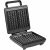 Open Concept waffle maker showing waffle plates