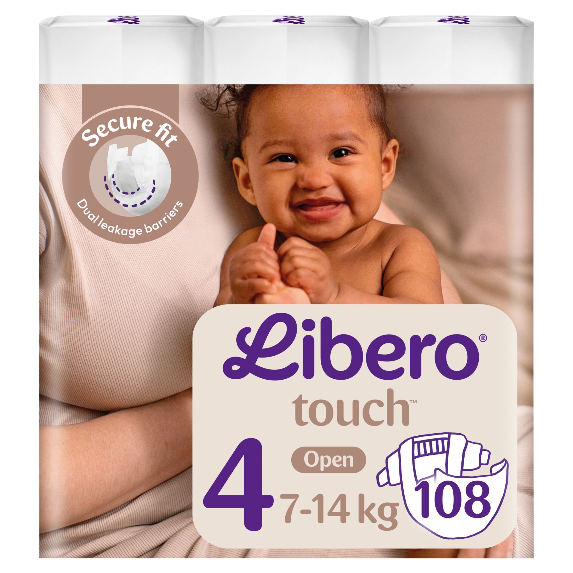 E-shop Balenie plienok Libero Touch 7-14 kg Maxi 4 (108 ks)