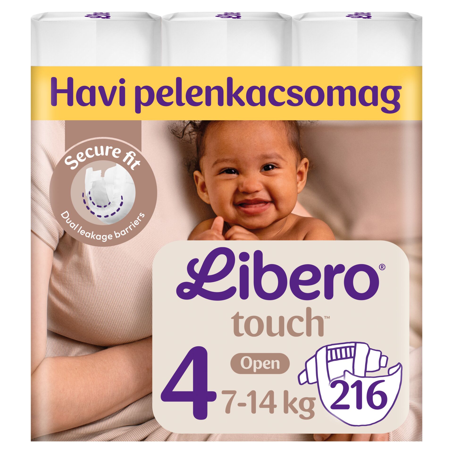 E-shop Libero Touch Mesačné nohavice 7-14kg Maxi 4 (216ks)