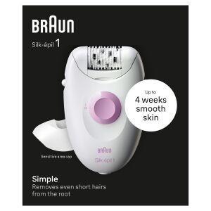 Braun Silk-épil 1 Epilierer für glatte Haut bis zu 4 Wochen - Kosmetikgeräte & Zubehör