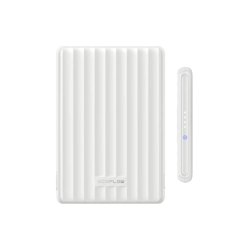 EcoFlow RAPID Mag 5000 mAh biały power bank ze wskaźnikiem naładowania baterii