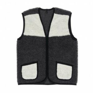 Tombler Serena Fekete Merinó Gyapjú Mellény - XXL