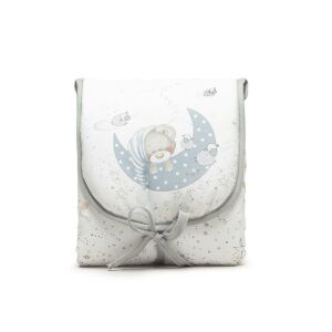 Utazó Pelenkázó Matrac - 45x75 cm, Szürke Alvó Medve