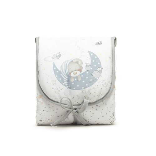 Utazó Pelenkázó Matrac - 45x75 cm, Szürke Alvó Medve 138389390