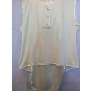 Női Krémszínű Szatén Pizsama - Rövid, M Méret