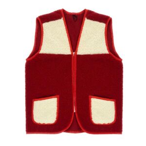 Serena - Piros Merinó Gyapjú Mellény - XXL