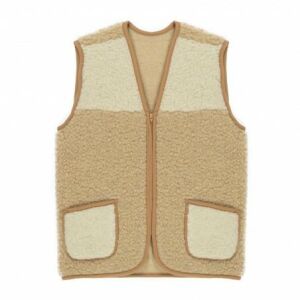 Serena - Bézs Merinó Gyapjú Mellény - L-es méret
