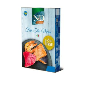 N&amp;D Cat konzerv Fish Trio Menu Multipack 6x70g