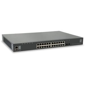 LevelOne GTL-2881 24 Port Gigabit Ethernet Vezérelt Kapcsoló 138574609 - LevelOne