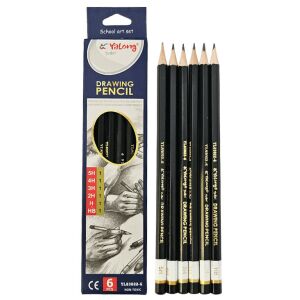 Yalong 6 db-os Grafit Rajzceruza Készlet - HB, 2H, 2B, 4B, 6B, 5H 138581020 - Toll & Ceruza