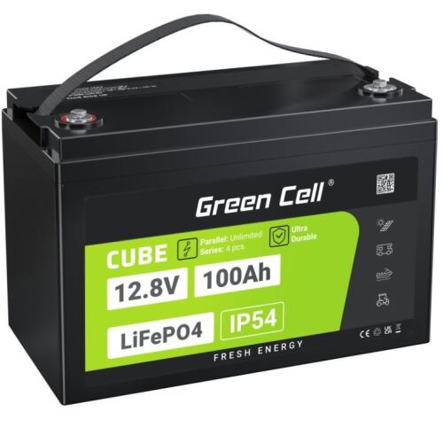 Green Cell LFPGC12V100AH LiFePO4 Akkumulátor - 12.8V 100Ah UPS akku 138584606