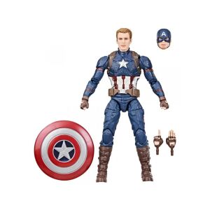 Marvel Legends Figurka Akcji Kapitan Ameryka 15cm od Hasbro, z tarczą i wymiennymi częściami - Hasbro Figurka bajkowego bohatera