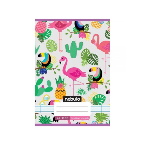 Nebulo Tukán Mintás Vonalas Füzet - 2. Osztály, A/5 138586131