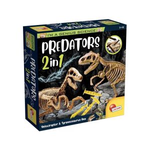 Lisciani I'm a Genius Predator 2in1 Régész Szett - T-Rex és Velociraptor 138586183 - Lisciani