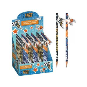 Luna Sport Grafitceruza Radírral - Focis/Kosaras Design 140609270 - Luna