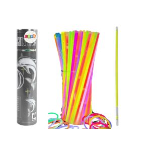Fluoreszkáló Világító Karkötő/Pálcika Készlet - 100 db
