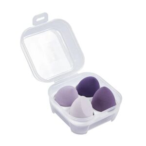 MOOD Sminkszivacs Készlet - 4 db, Lila, Tárolódobozzal 138590139 - Smink szivacs