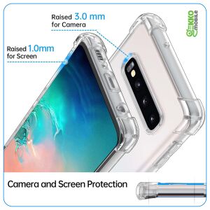 AntiSoc Samsung S10 5G (G977) szilikon tok merev hátlappal, leesésgátló sarkok, átlátszó, tiszta