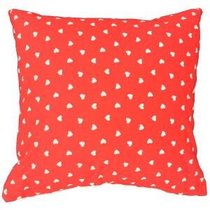 Piros Szíves Pamut Párnahuzat - 40x40 cm 138591886 - Dekoráció