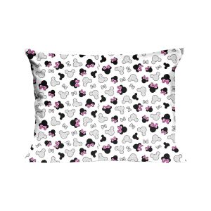 Gyerek Pamut Párnahuzat 40x60 - Egérmintás, Rózsaszín Masnis 138591907 - Párnahuzat