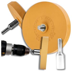 Ragasztóeltávolító Gumitárcsa Fúróhoz - Festék- és Matricatisztító Adapterrel 139730859 - Fúrók és csavarozó kiegészítő