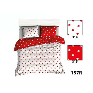 Pamut Párnahuzat 40x40 - Fehér, Piros Szív Mintás 138592189 - Dekoráció