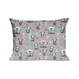 DreamHome Kids Panda Párnahuzat 40x40 cm - Szürke 138592283 - Dekoráció