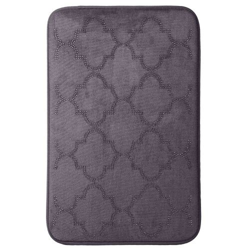 Novia Diamond Lábtörlő - 40x60 cm, Habszürke, Csúszásgátló 138592444