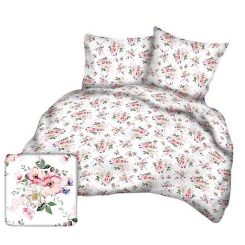 Kéreg Párnahuzat 40x40 - Fehér Almavirág Mintás 138592888