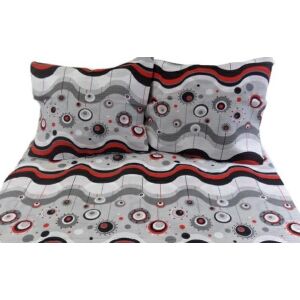 Lollipops Párnahuzat 50x60 cm - Szürke, Piros, Fekete Mintás