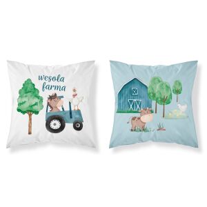 Happy Farm Gyerek Párnahuzat - 40x40 cm, Traktoros Minta 138593061 - Párnahuzat