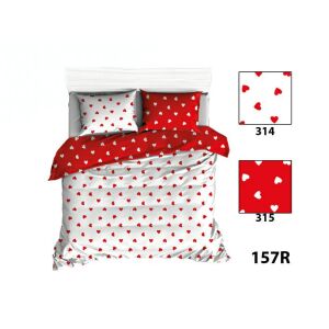 Pamut Párnahuzat 50x70 - Fehér Piros Szív Mintás 138593377 - Párnahuzat