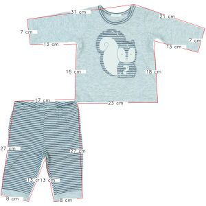 Benetton Момче Комплект от 2 части - Горна и долна част ЕС 62) 140814608 - Мода и обличане