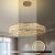 Mennyezeti lámpa LED APP1568-CP Gold 60cm 138633533