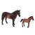 2er-Set Figuren Pferd mit Fohlen und Stift 142075321