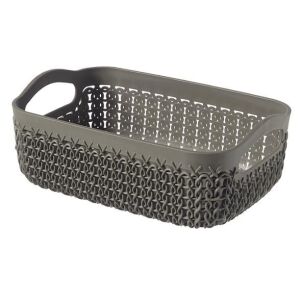 Brauner Strickkorb A6 Größe 19x14x7cm, Aufbewahrungslösung - Lagerung & Organisation