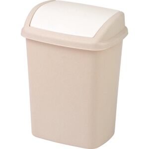 Dominik 10L Beige Mülleimer - Kleiner Badezimmer Abfalleimer - Wäschekörbe