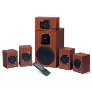 Głośnik GENIUS SW-HF 5.1 4500 Wersja II/ 5.1/ 125 W/ Drewniany/ Pilot zdalnego sterowania 138639169 - System kina domowego